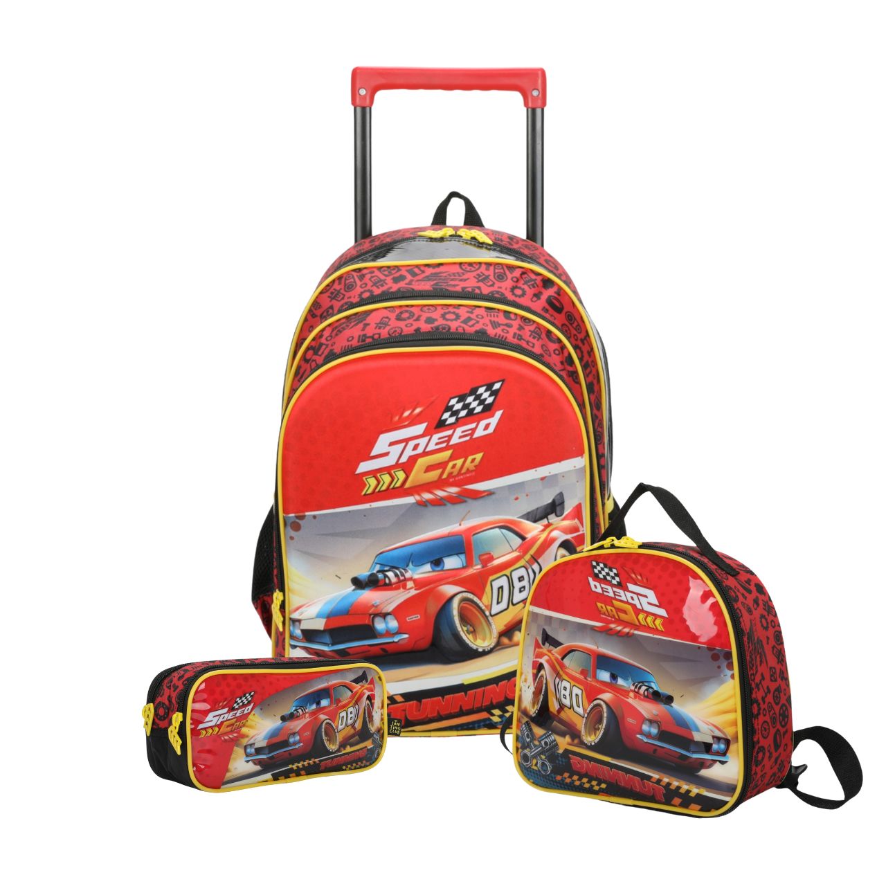 Speed ​​Car Champion by Santino Polyester Kids Kit SCK10U Red