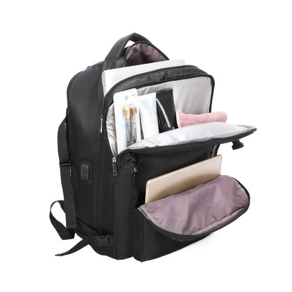 Oslo Pol Santino Laptop Backpack - SAN405U Black