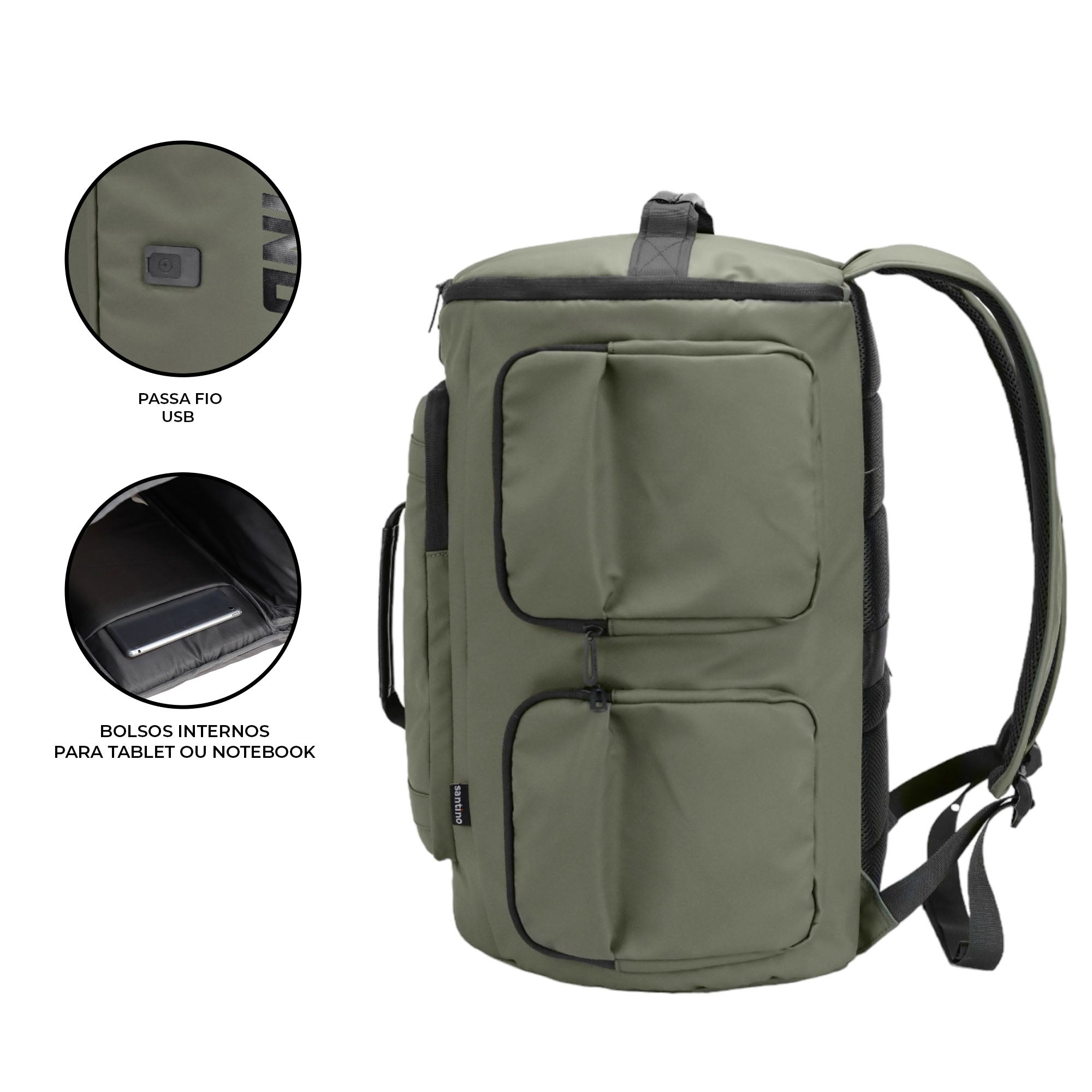 Camping Notebook Urban Strong Santino Green SAN270u Backpack