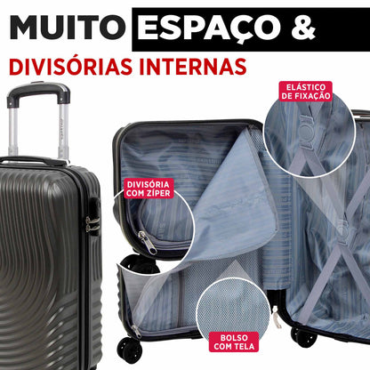 Vancouver Rigid Carry-On Suitcase with 4 Wheels 360º Santino AMZV205S