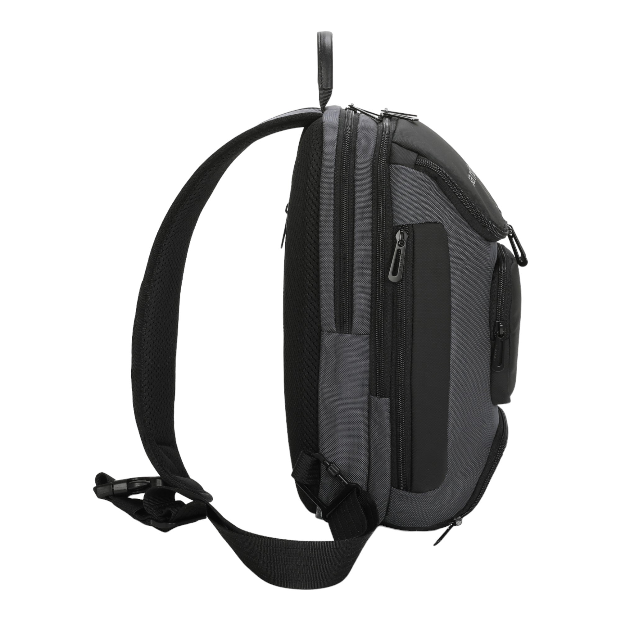 Quinn by Santino Oxford Grey Crossbody Backpack SAN275U