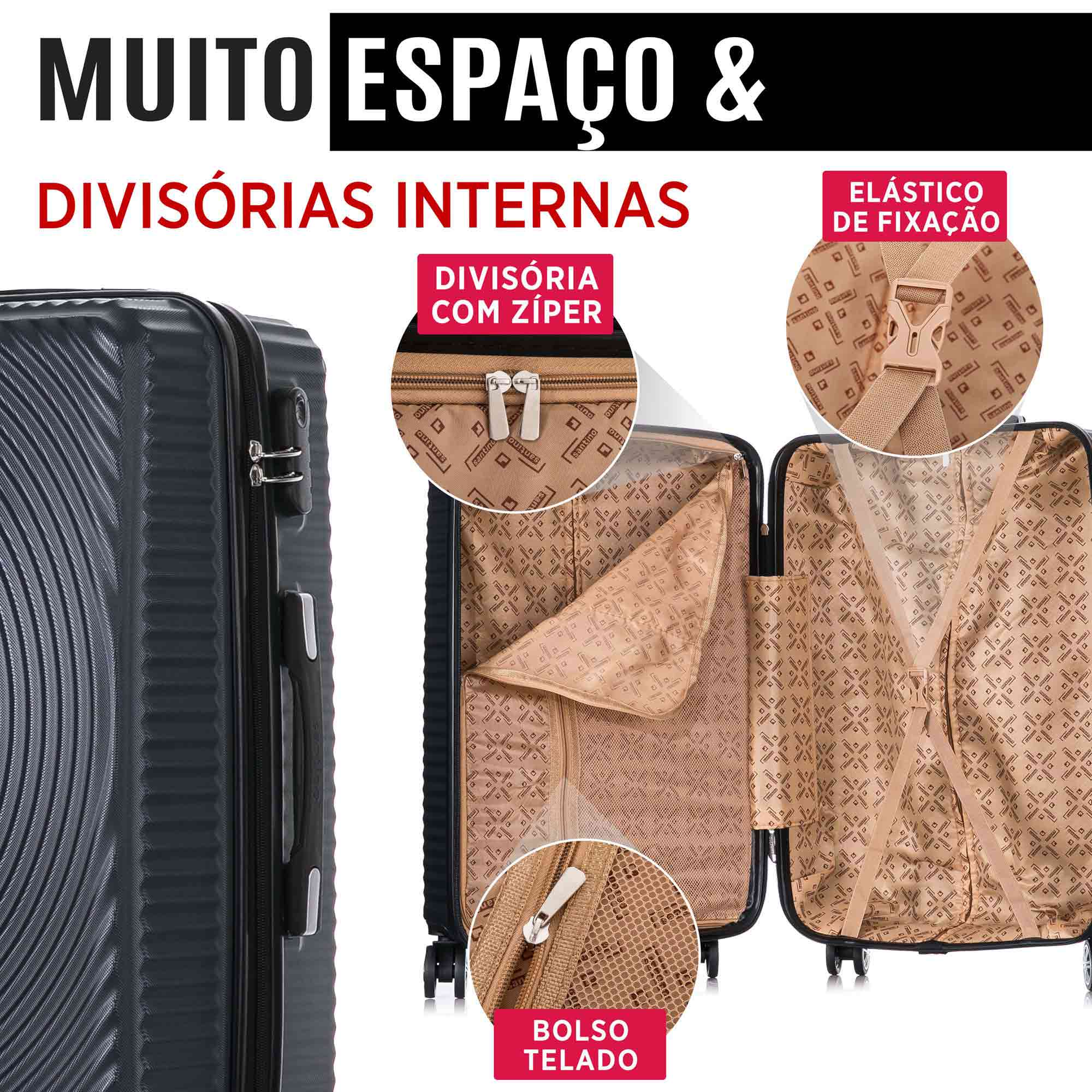 Tokyo Hardside 360° Santino M Travel Suitcase - HSV207M