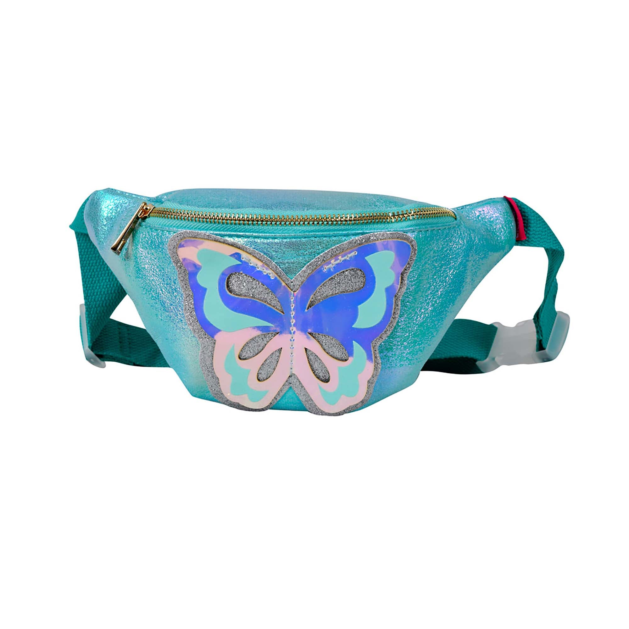 Lili July Butterfly Children's Waist Bag Color: Blue