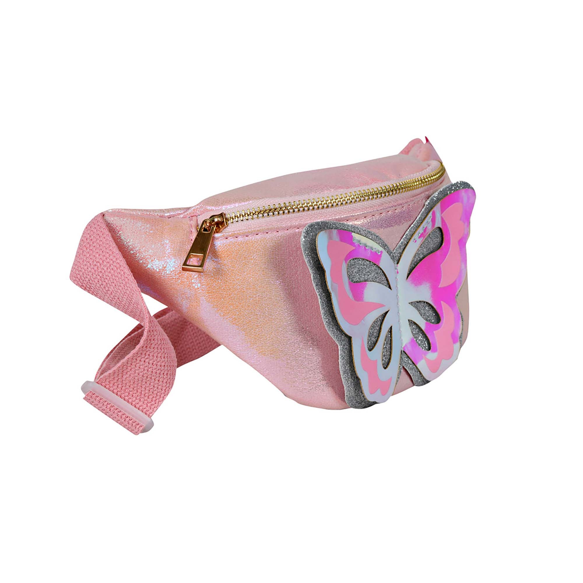 Lili July Butterfly Children's Waist Bag Color: Light Pink