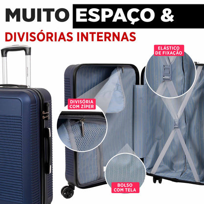 Santino 3-Piece Pisa Rigid 360° Luggage Set - MZV183J