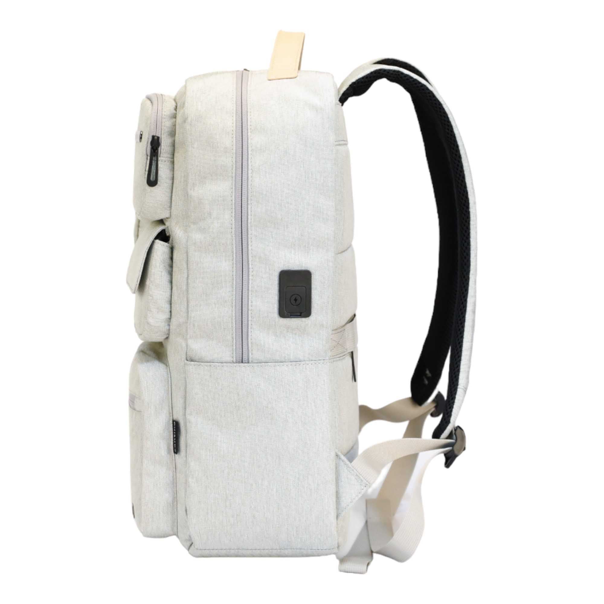 Pop Organizer Notebook Backpack by Santino Polyester Gray