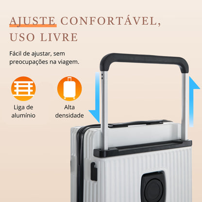 Cronos Rigid 360° Santino Carry-On Suitcase - ABEV701P - White