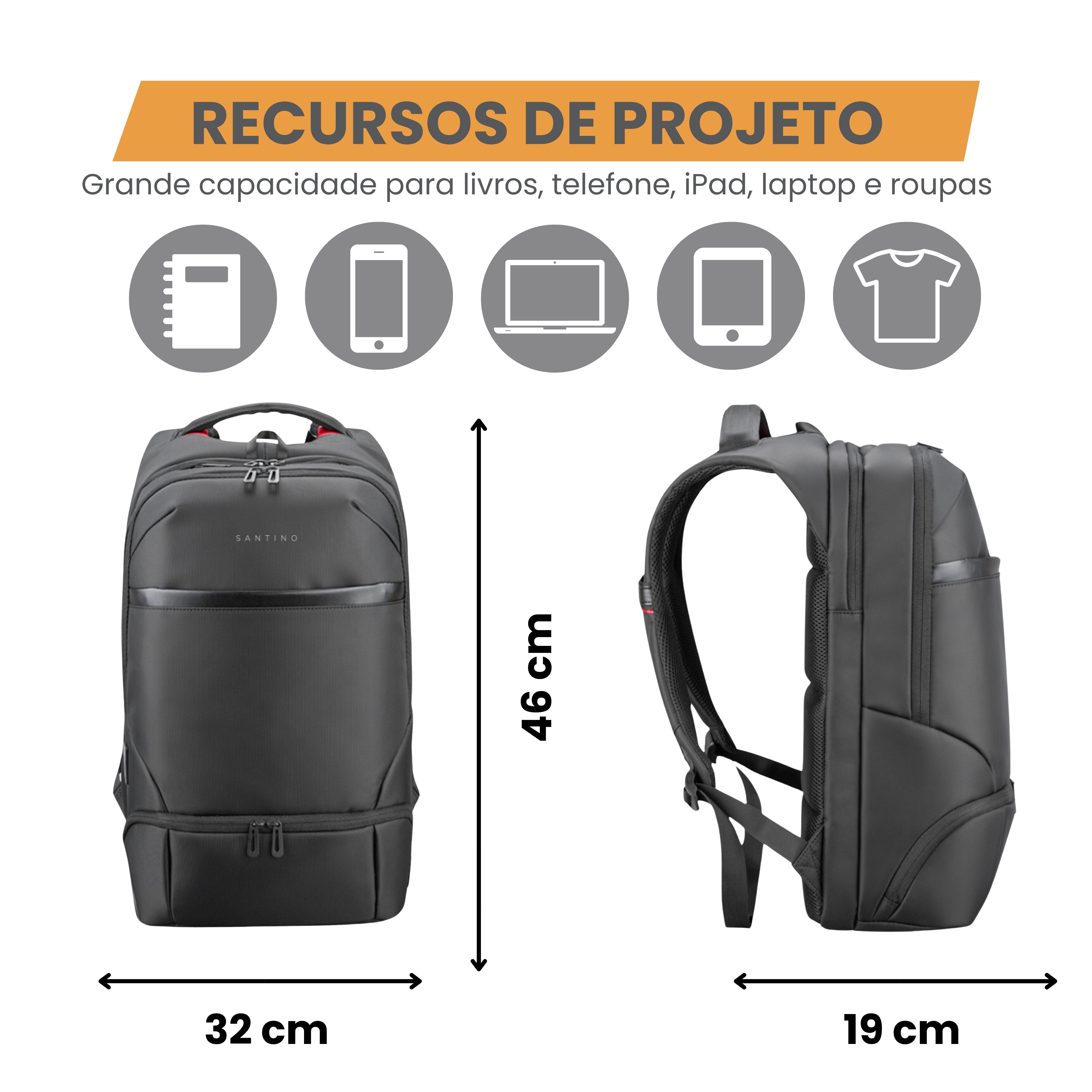 Coimbra Santino Laptop Backpack - SAN215U01