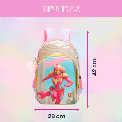 No Limits GirlHero by Santino Children's Backpack - NLM12U47 - Pink