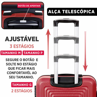 Santino 3-Piece Pisa Rigid 360° Luggage Set - MZV183J