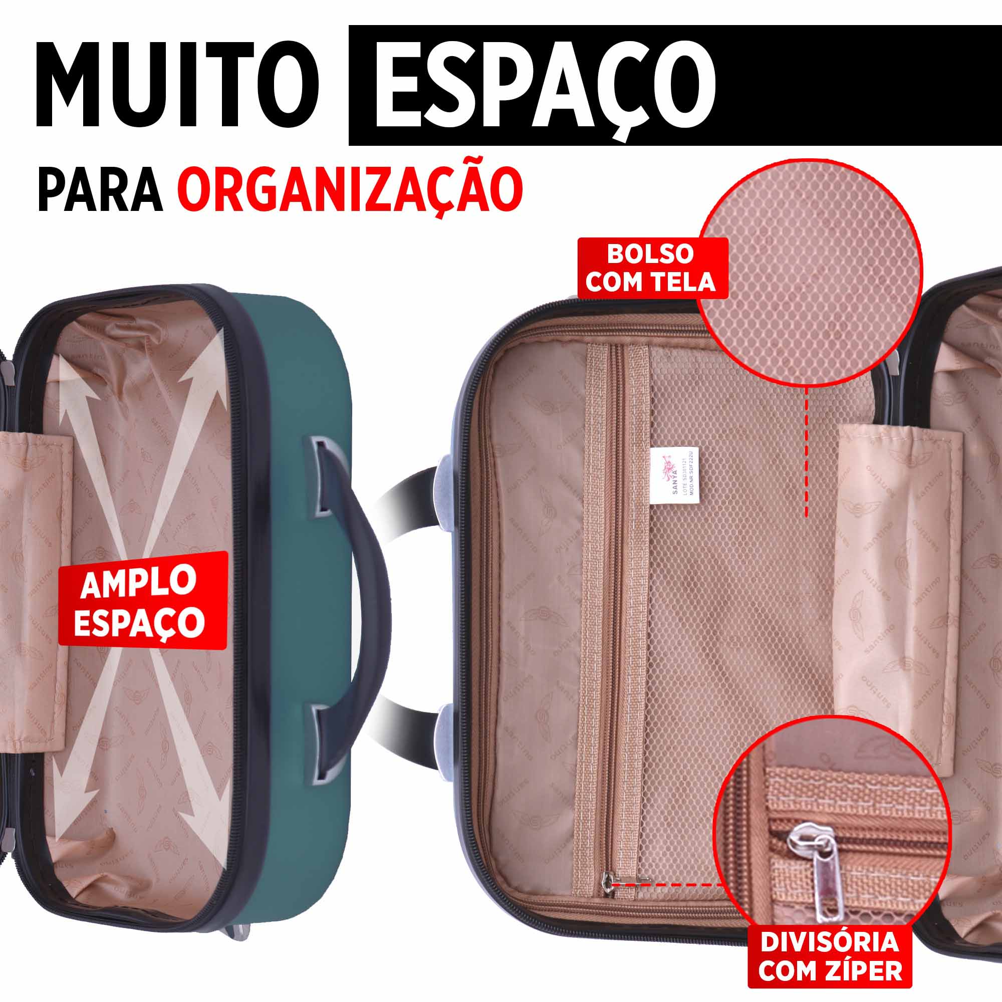 Santino Chicago Rigid Toiletry Bag - SDF222U 