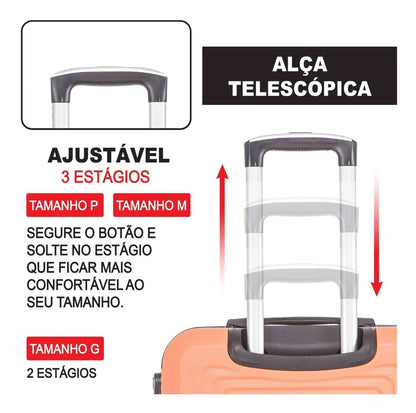 Santino 3-Piece Pisa Rigid 360° Luggage Set - MZV183J