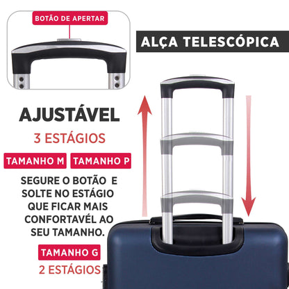 Santino 360° Rigid Holland Carry On Suitcase - AMZV202P