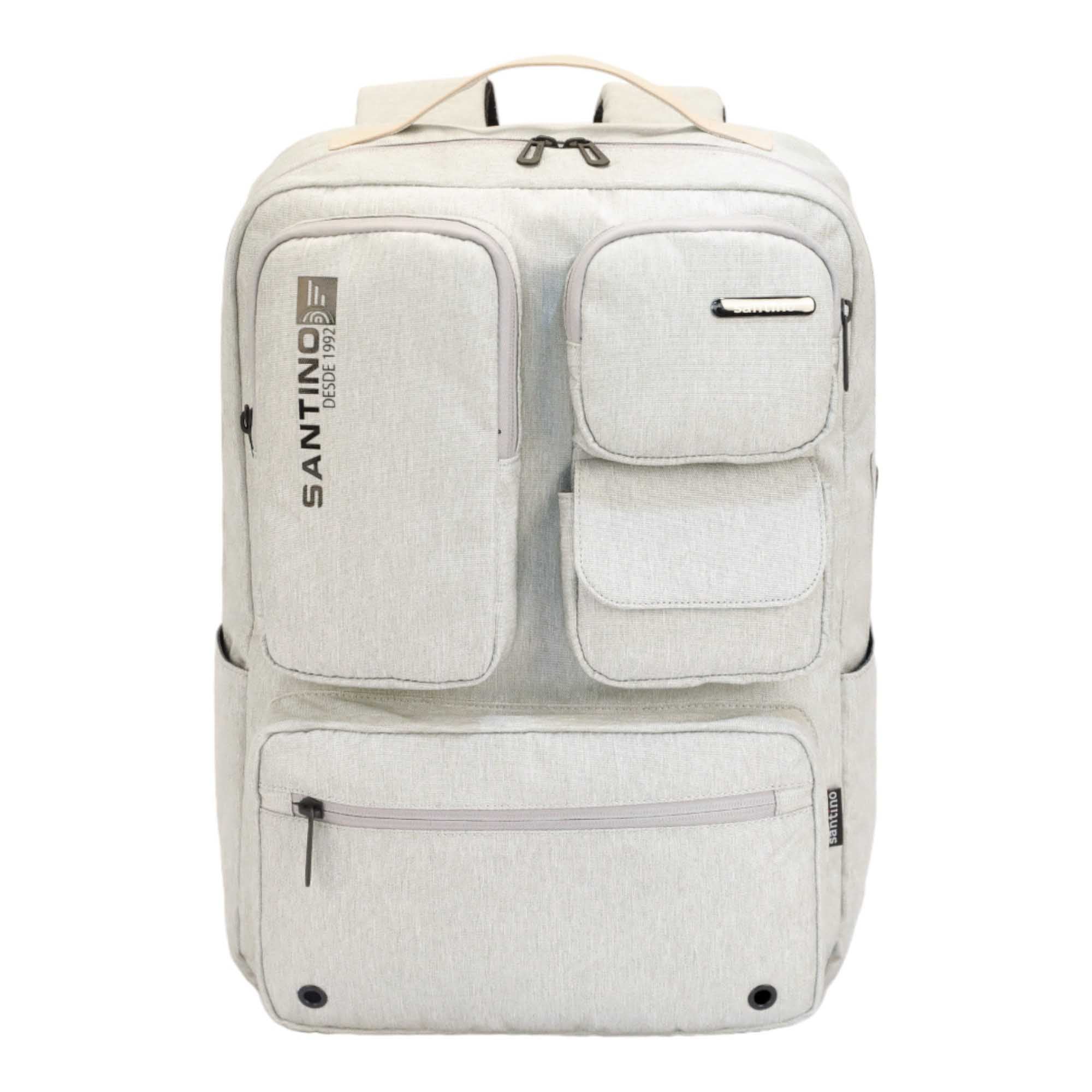 Pop Organizer Notebook Backpack by Santino Polyester Gray