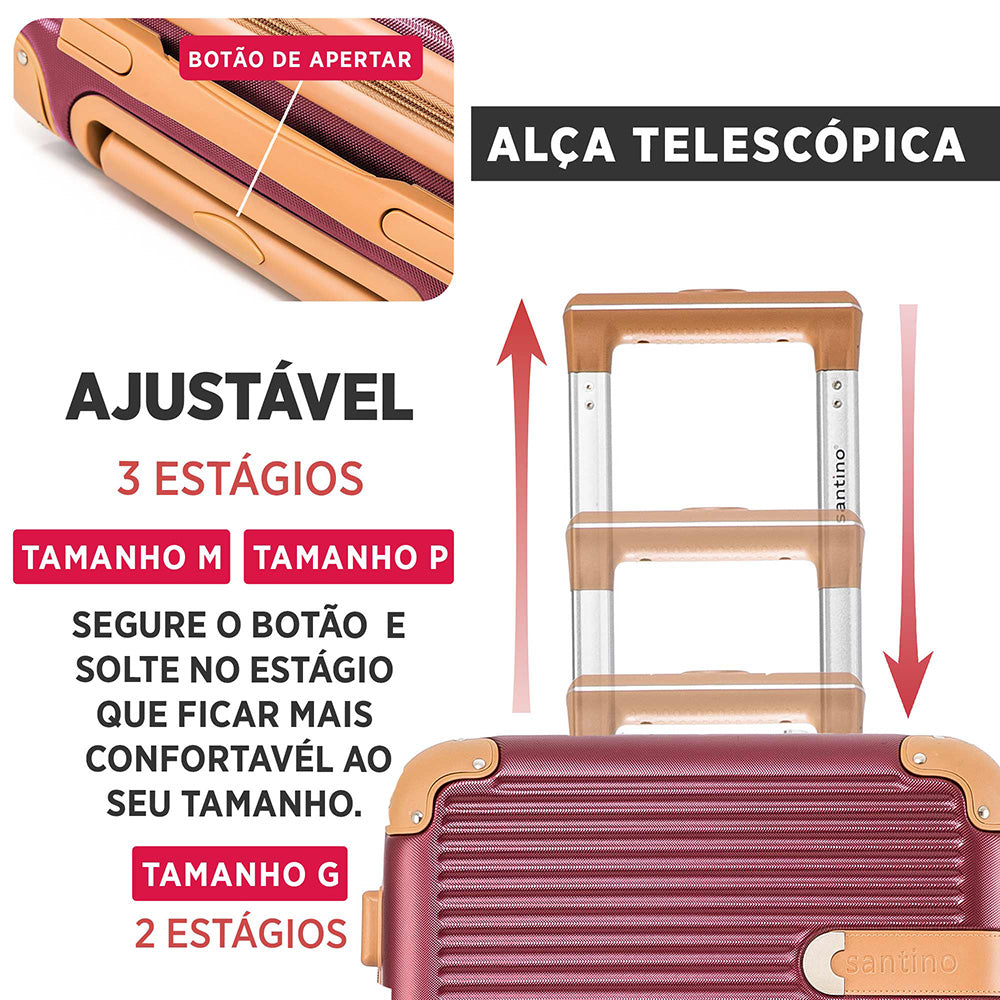 Santino Nice Rigid 360° Suitcase - ABEV407P