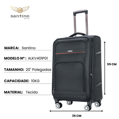 Santino Super Light Hanoi Carry-On Suitcase - ALKV401P