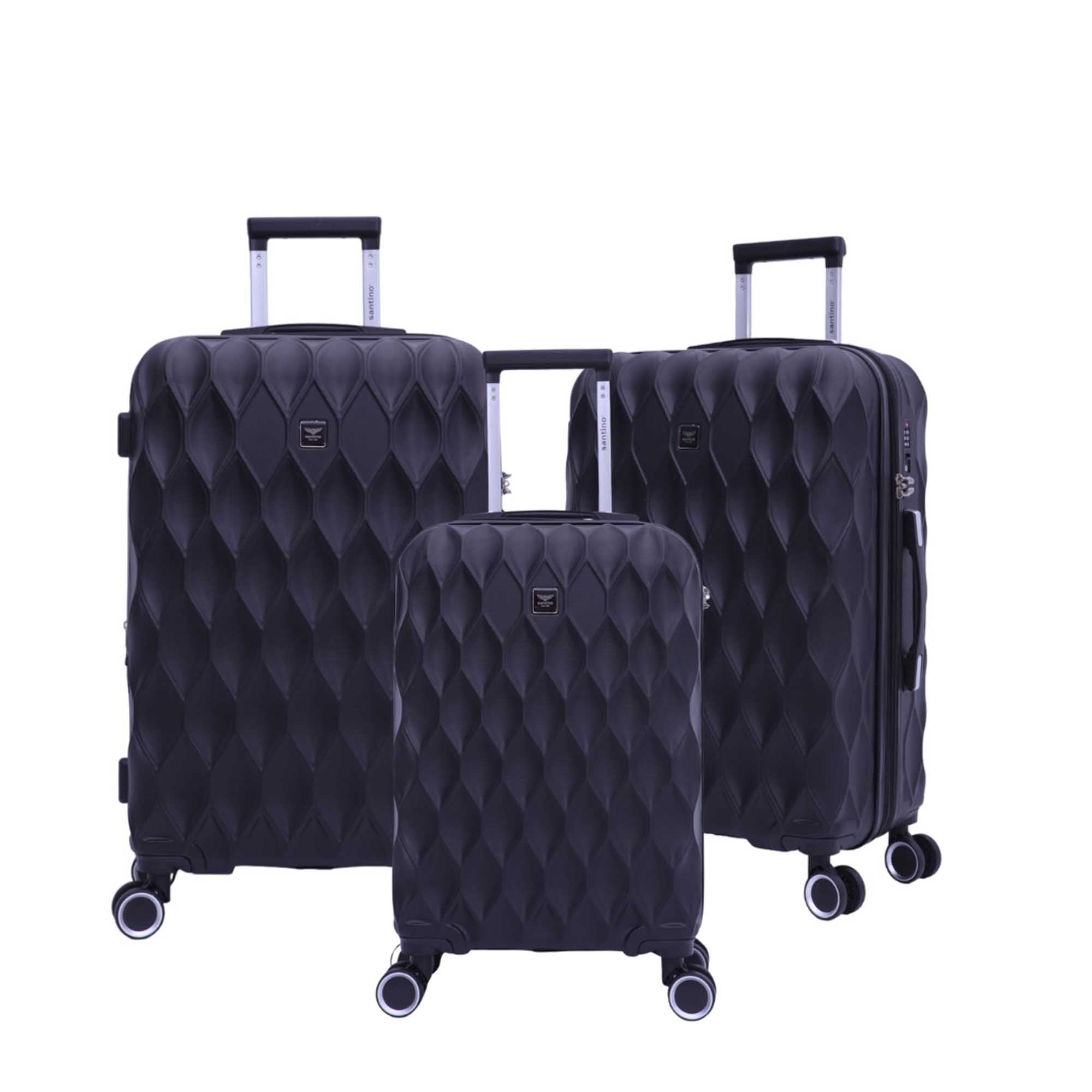Marseille 3-Piece Rigid 360° Luggage Set Santino SDV224J