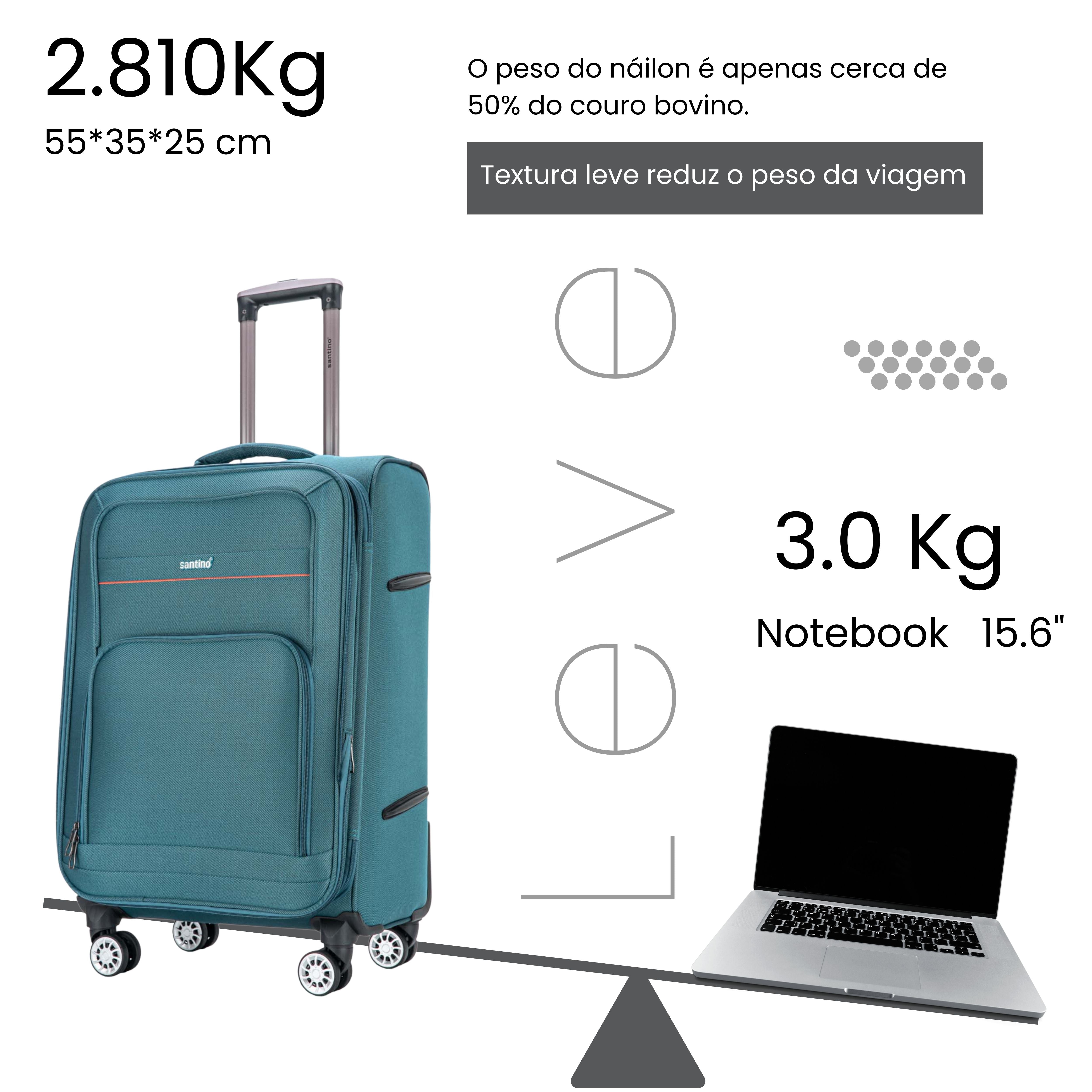 Santino Super Light Hanoi Carry-On Suitcase - ALKV401P