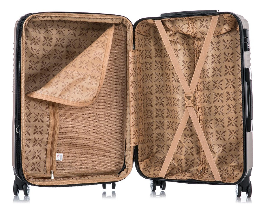 Santino Geometric Rigid 360° Suitcase - ASAV7003M
