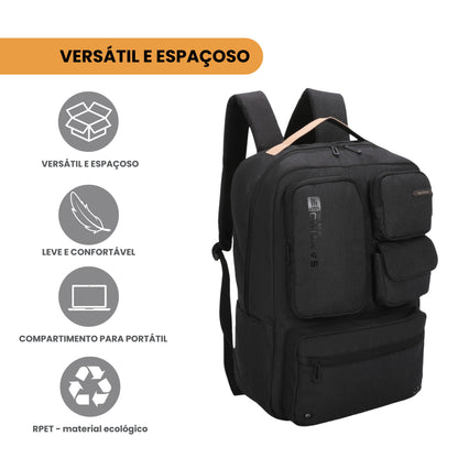 Pop Organizer Notebook Backpack by Santino - SAN271U01 - Black