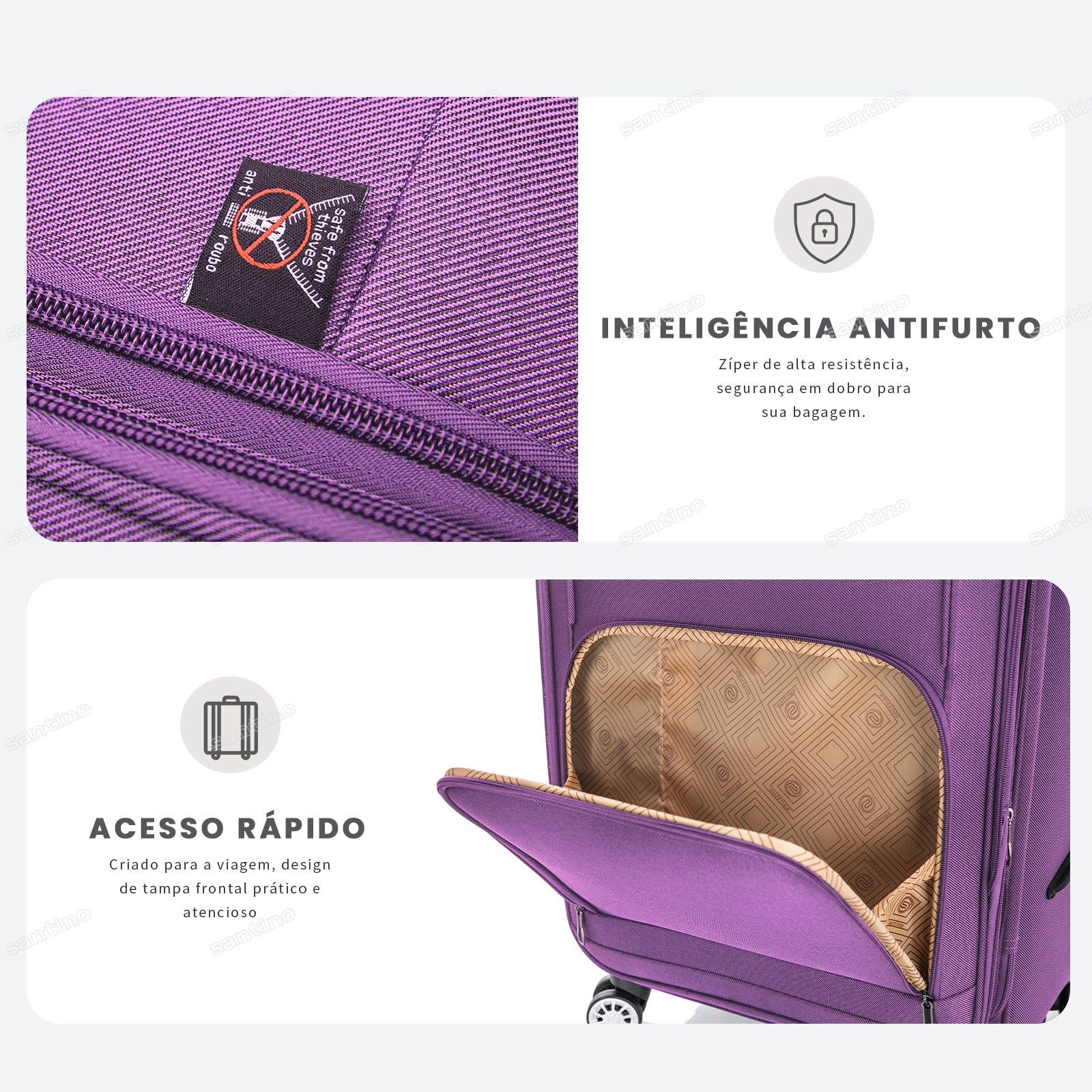 Little Havana Super Light 360° Santino Carry-On Suitcase - ALKV501P