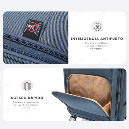 Santino Super Light Hanoi Carry-On Suitcase - ALKV401P