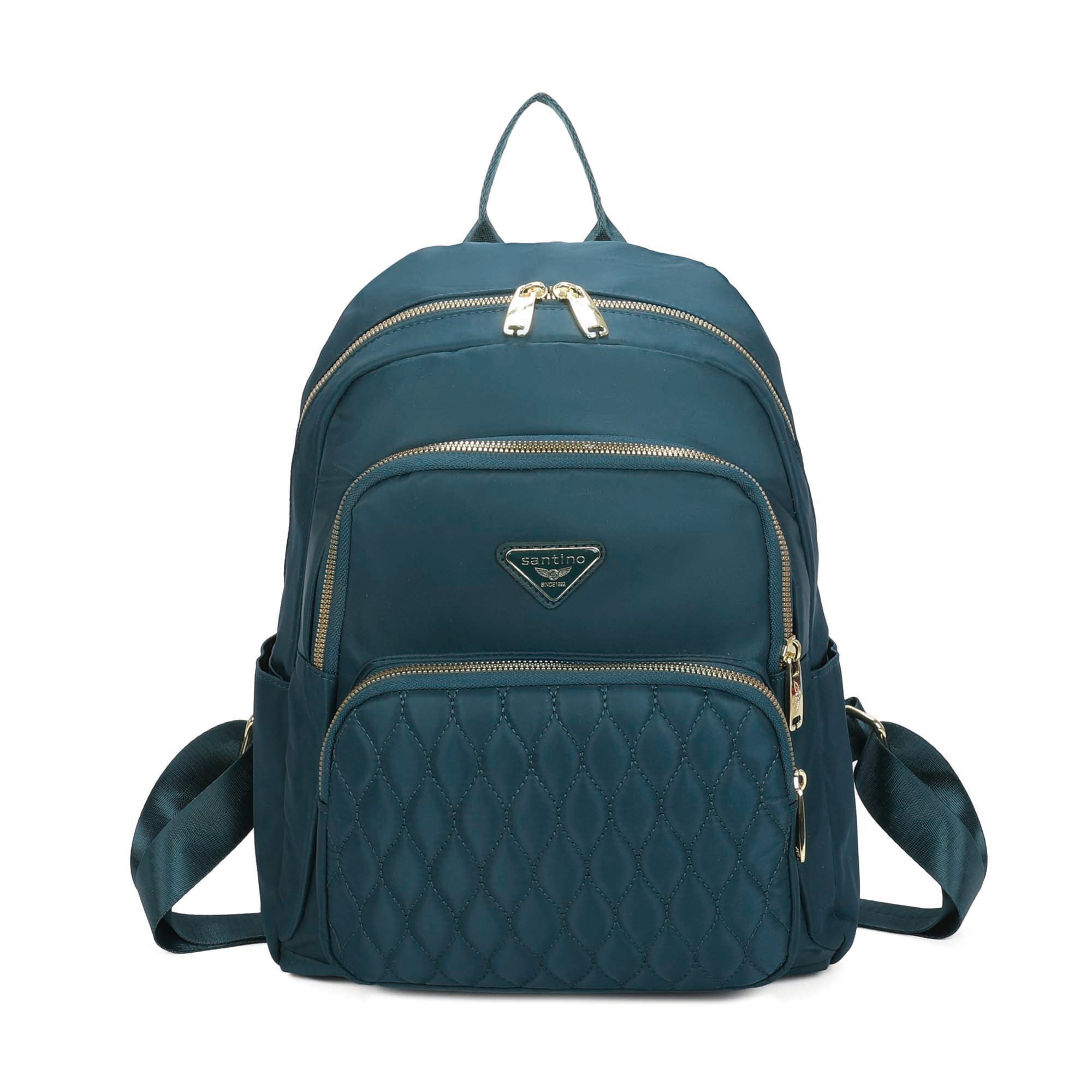 Amarílis Nylon Santino Backpack Bag Turquoise Blue SAB412U15