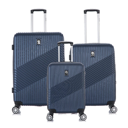 Santino Geometric 3-Piece Rigid 360° Luggage Set - SAV7003J