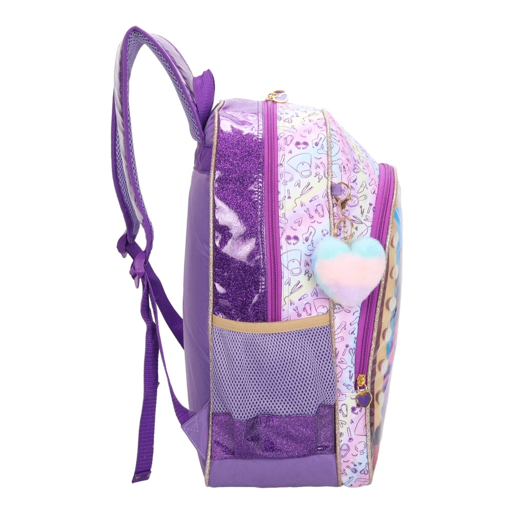 Sweet Girl Makeup by Santino Polyester Backpack SGM24U Lilac