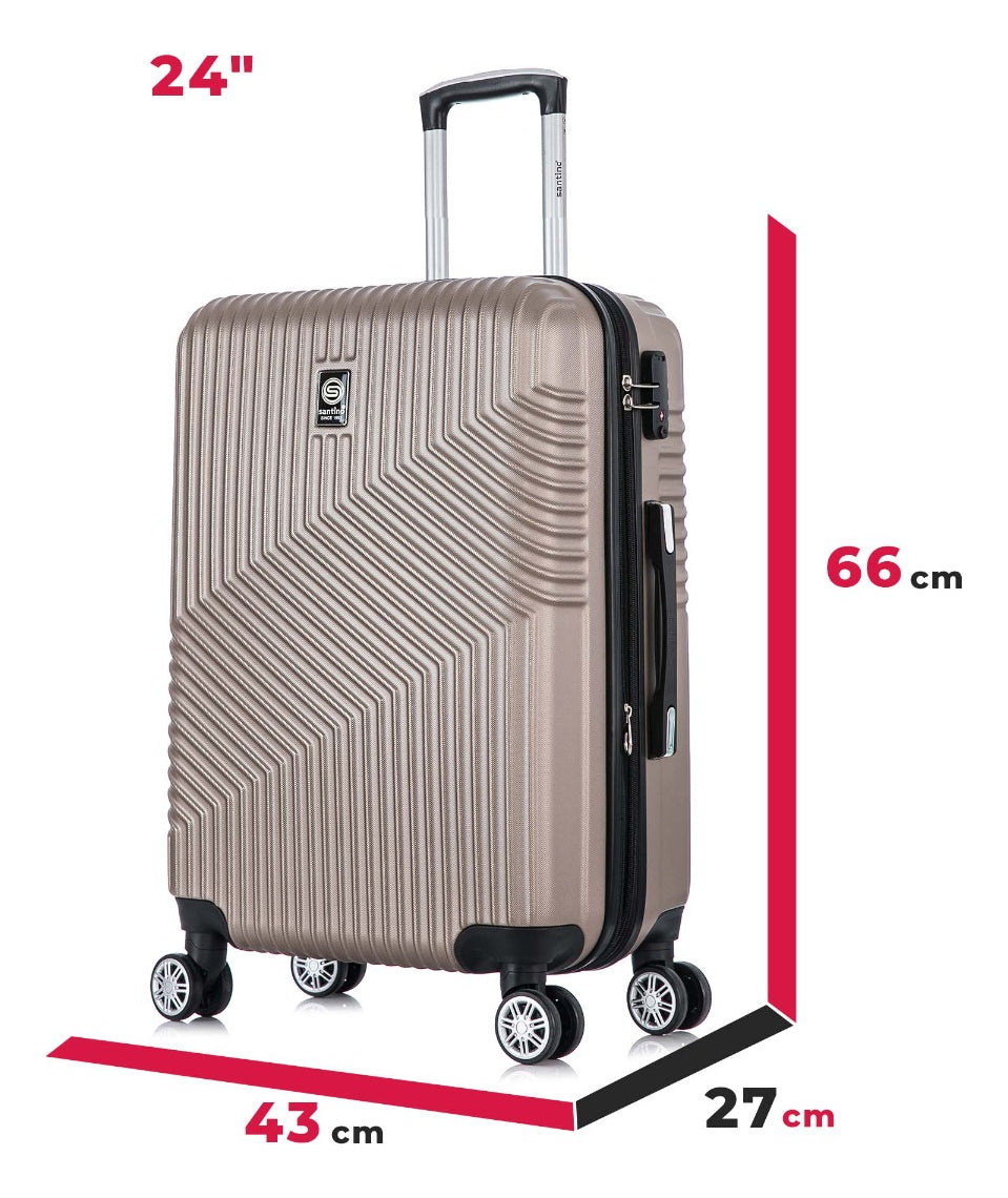 Santino Geometric Rigid 360° Suitcase - ASAV7003M