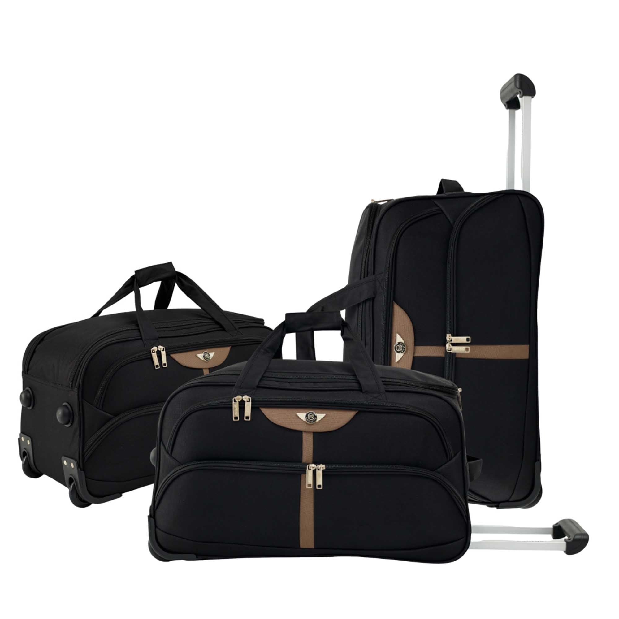Santino 3-piece Panay Polyester Travel Bag Set - NDS502J