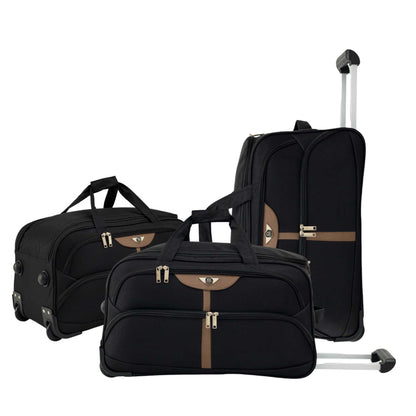 Santino 3-piece Panay Polyester Travel Bag Set - NDS502J