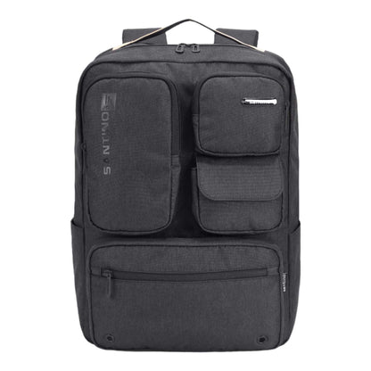 Pop Organizer by Santino Black Polyester Notebook Backpack