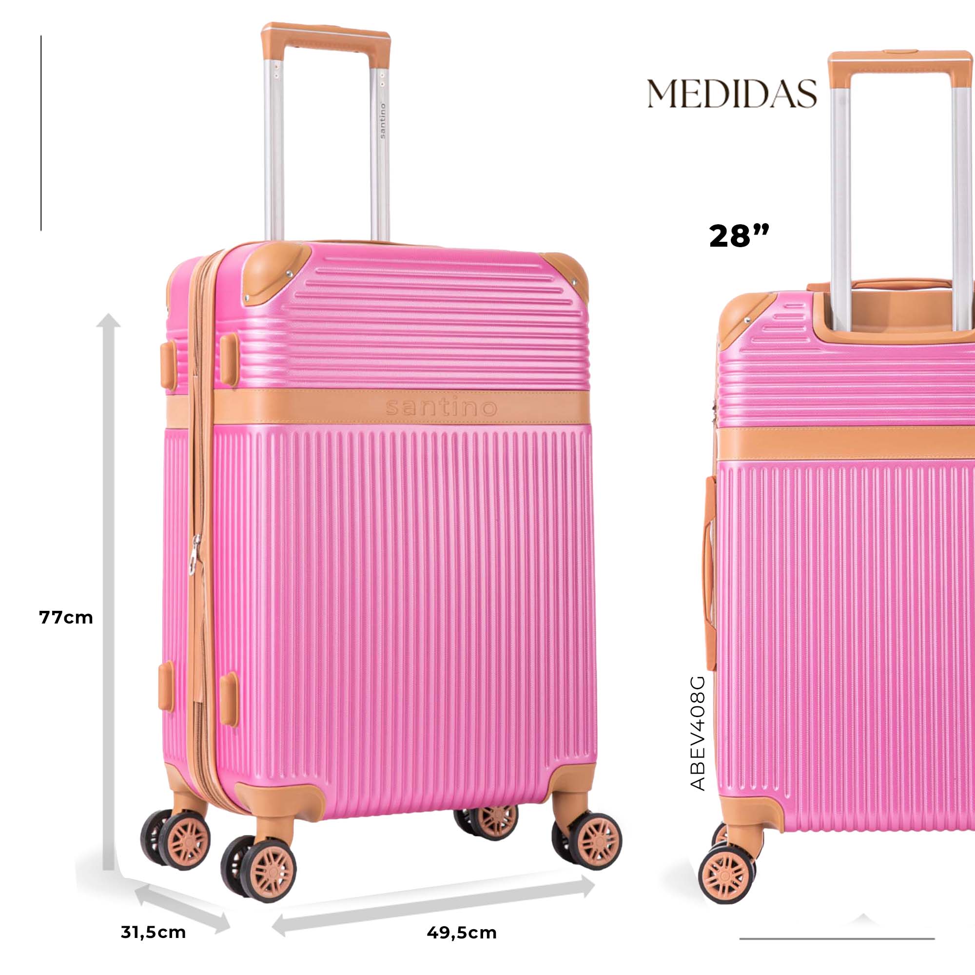Kabri Rigid 360° Santino G Travel Suitcase - ABEV408G