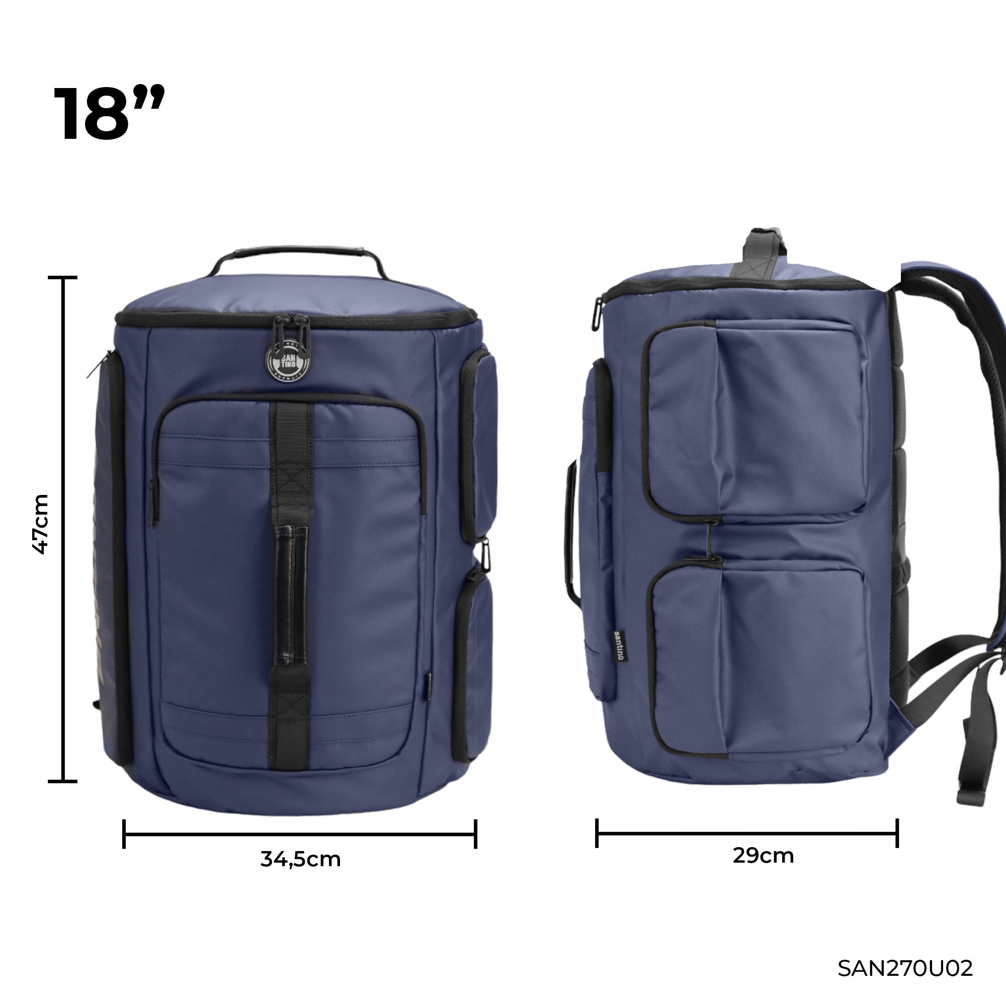 Camping Notebook Urban Strong Santino Blue SAN270U Backpack