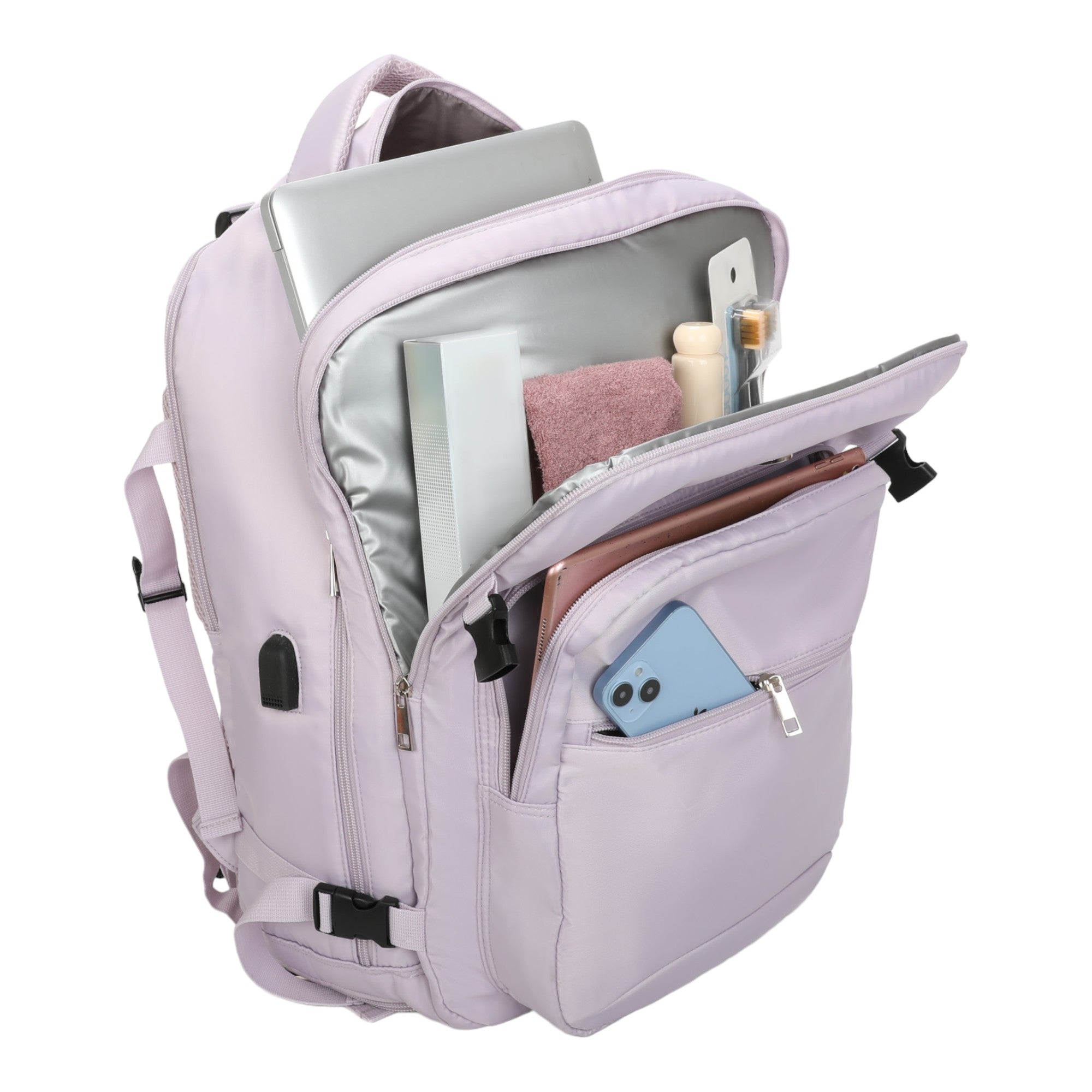 Oslo Pol Santino Notebook Backpack - SAN405U Lilac