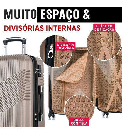 Santino Geometric Rigid 360° Suitcase - ASAV7003M