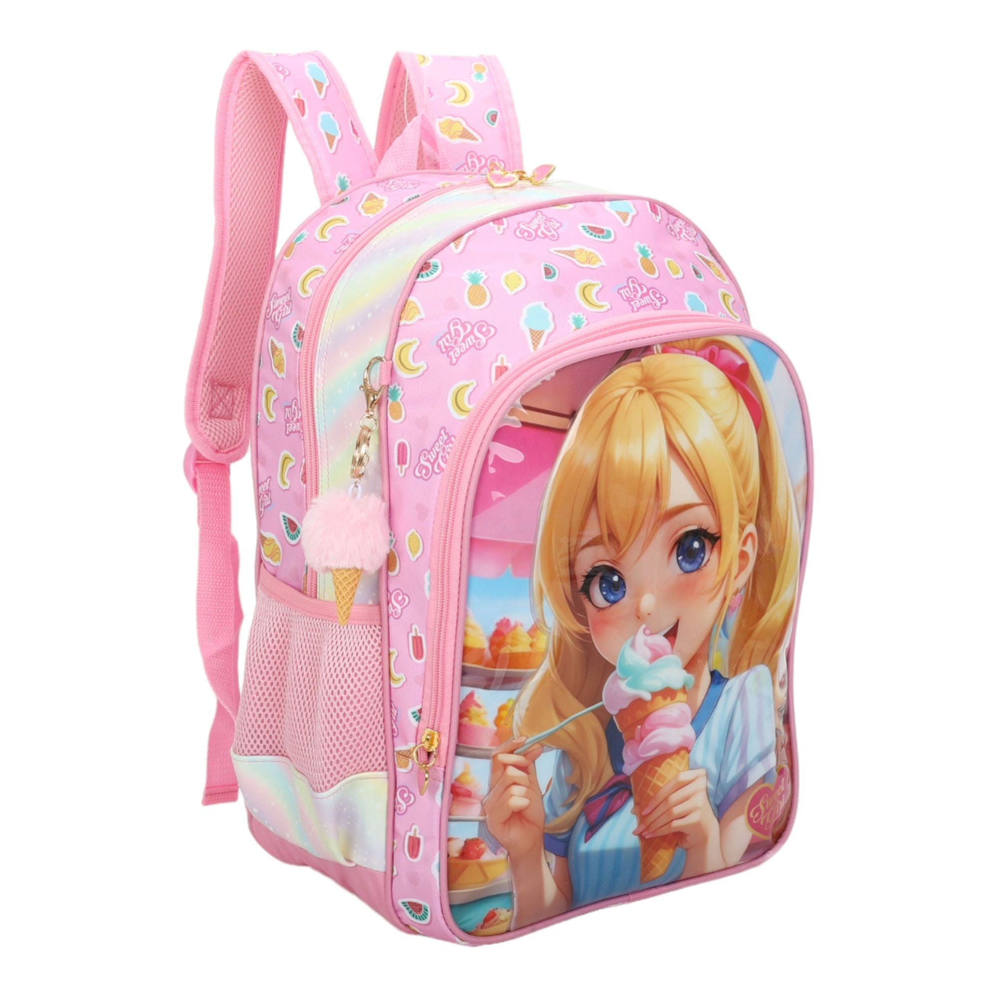 Sweet Girl Ice Cream Children's Backpack by Santino - SGM20U- Pink