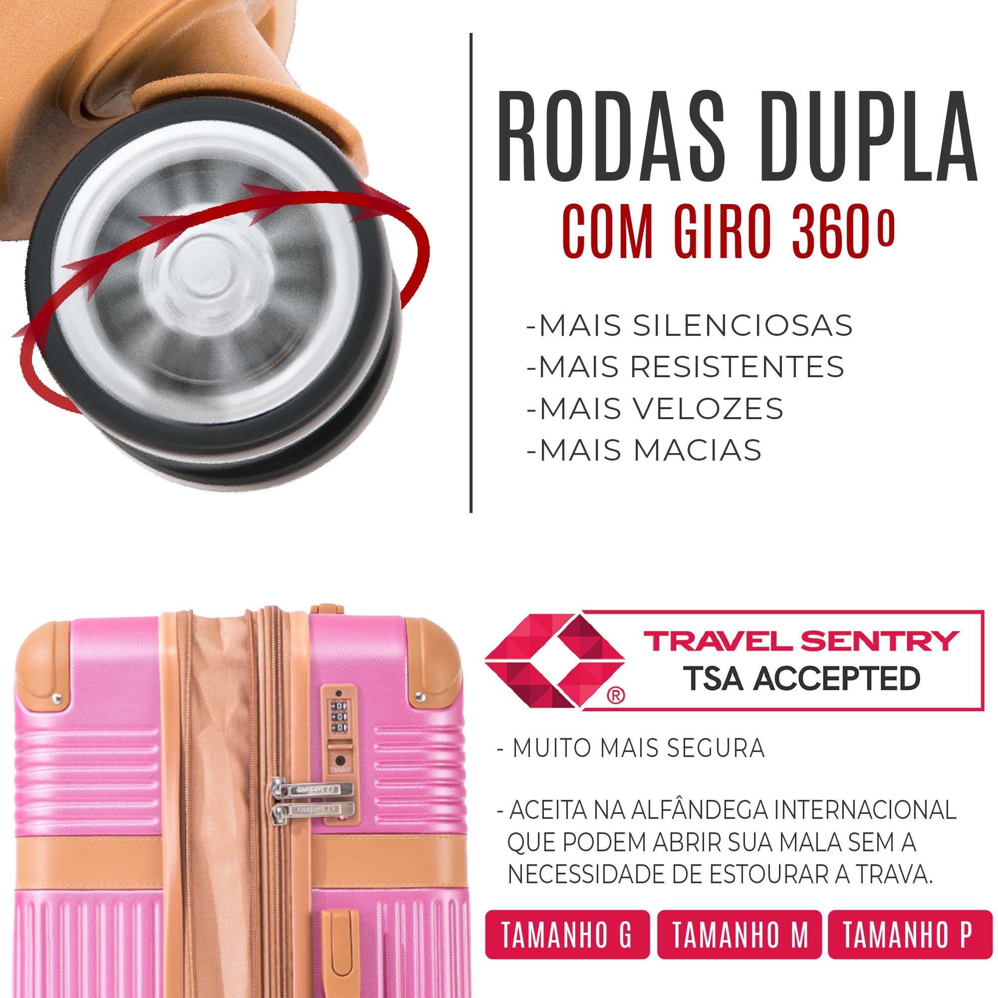 Kabri Rigid 360° Santino G Travel Suitcase - ABEV408G
