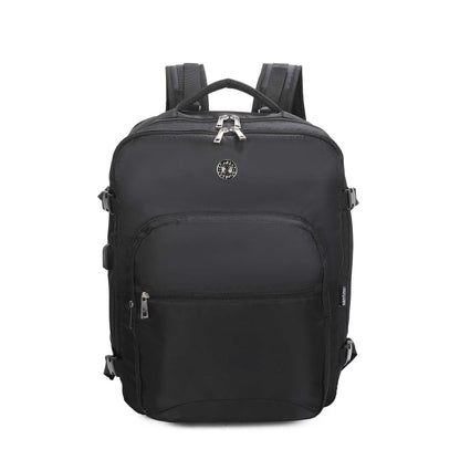 Oslo Pol Santino Laptop Backpack - SAN405U Black