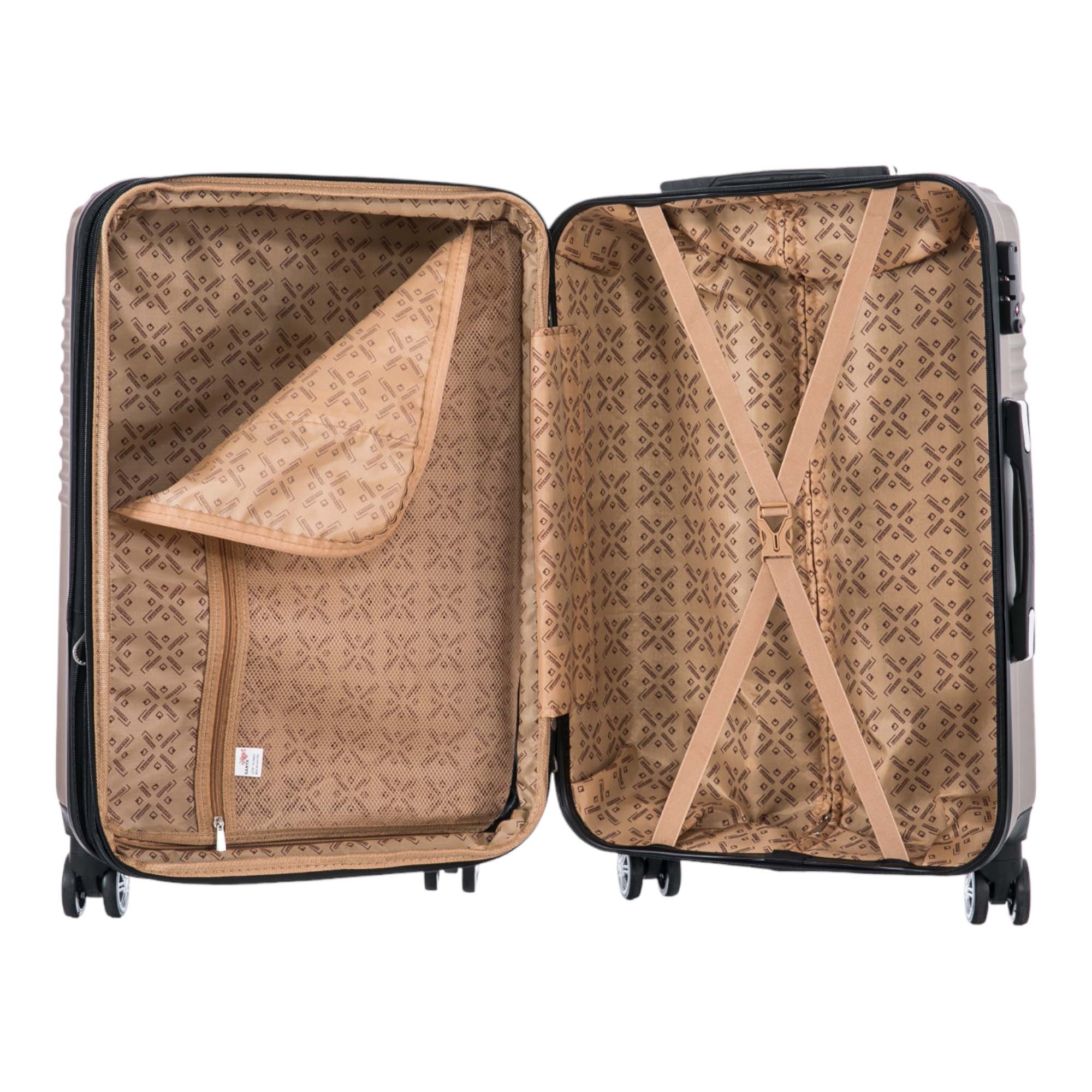 Santino Geometric Rigid 360° Travel Suitcase - ASAV7003G