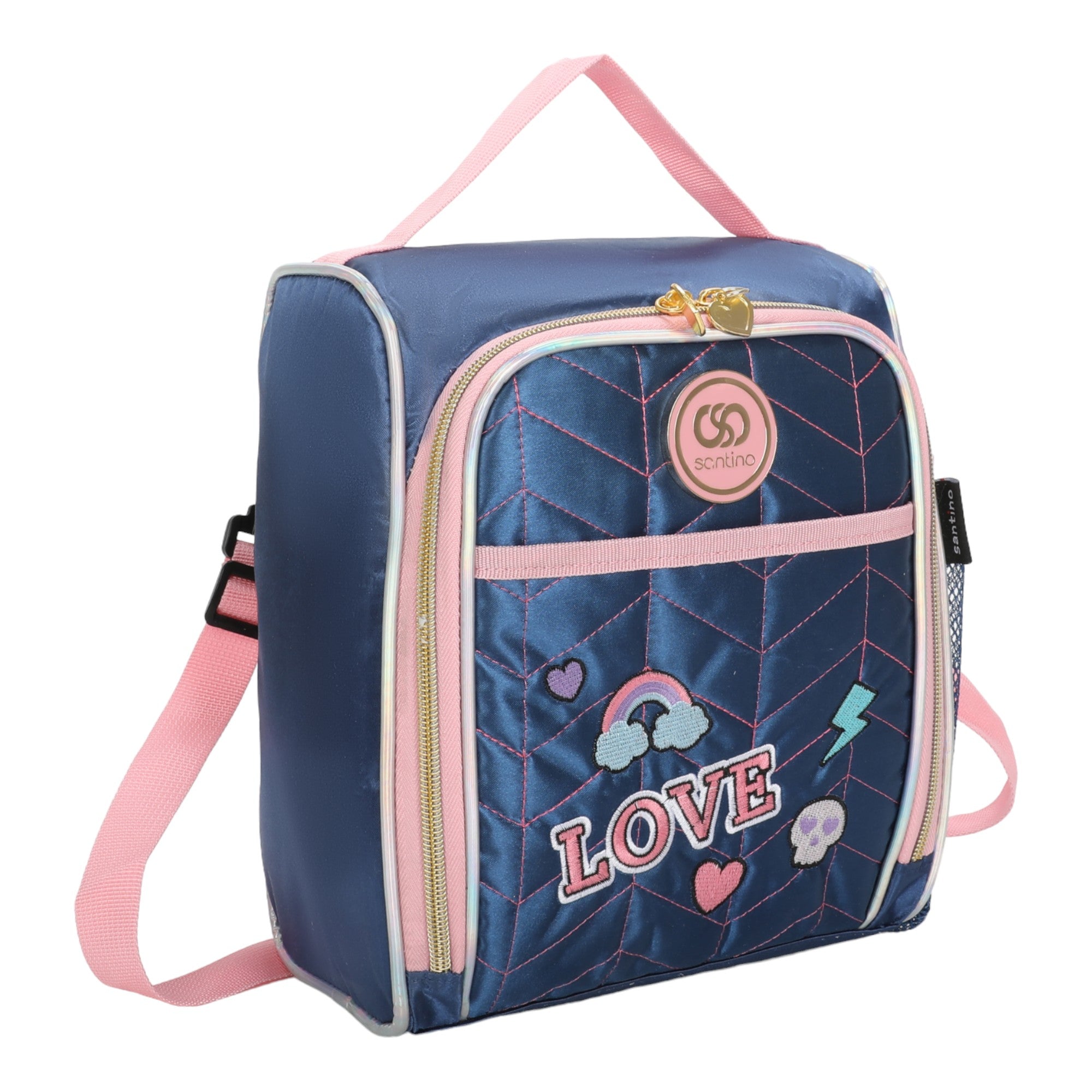 Sweet Girl Pop Style Lunch Box by Santino Pol SAL232U Blue