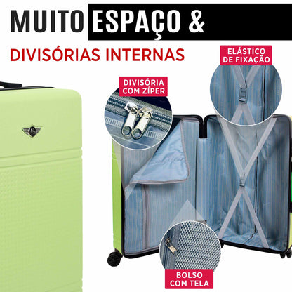 Santino 360° Rigid Holland Carry On Suitcase - AMZV202P