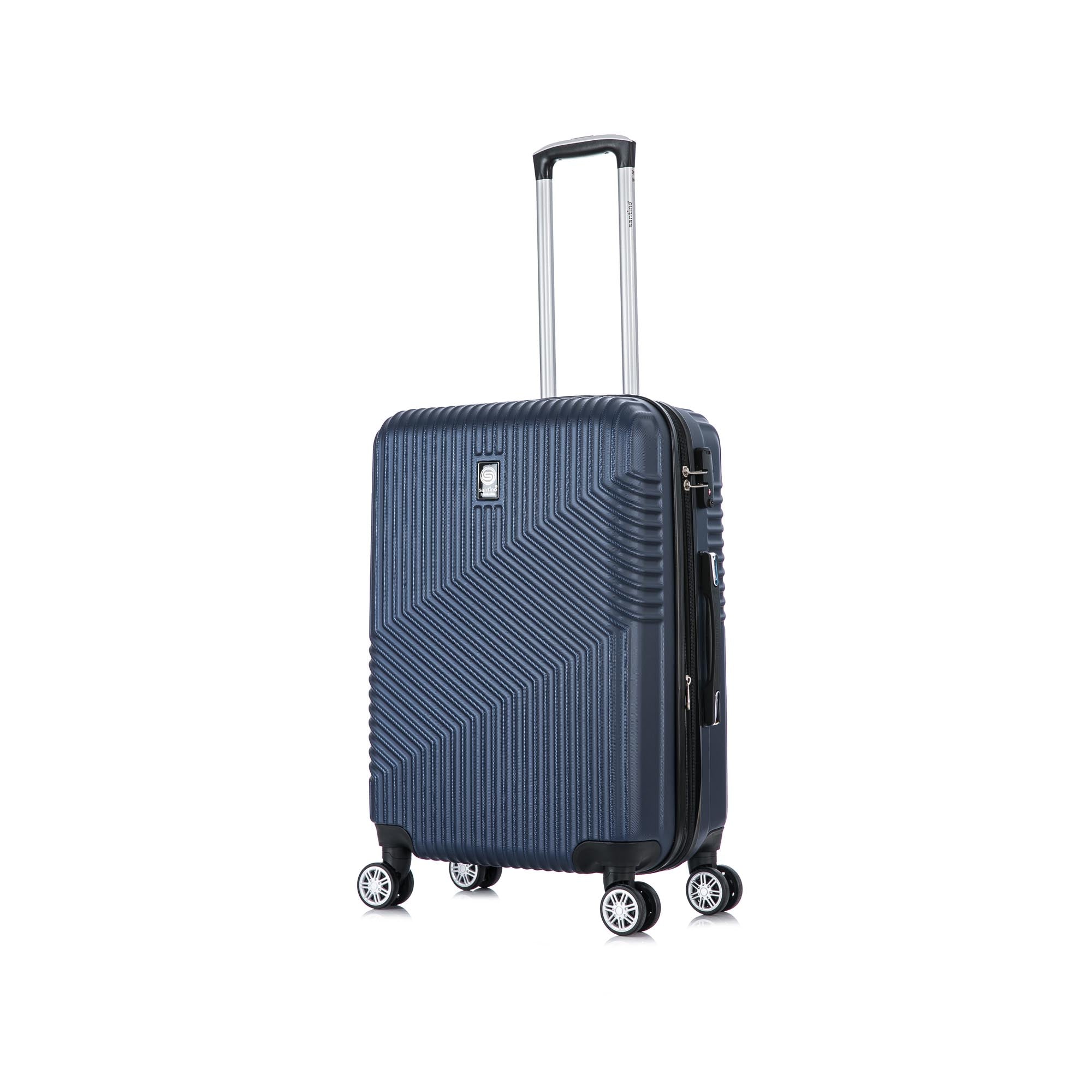Santino Geometric 3-Piece Rigid 360° Luggage Set - SAV7003J