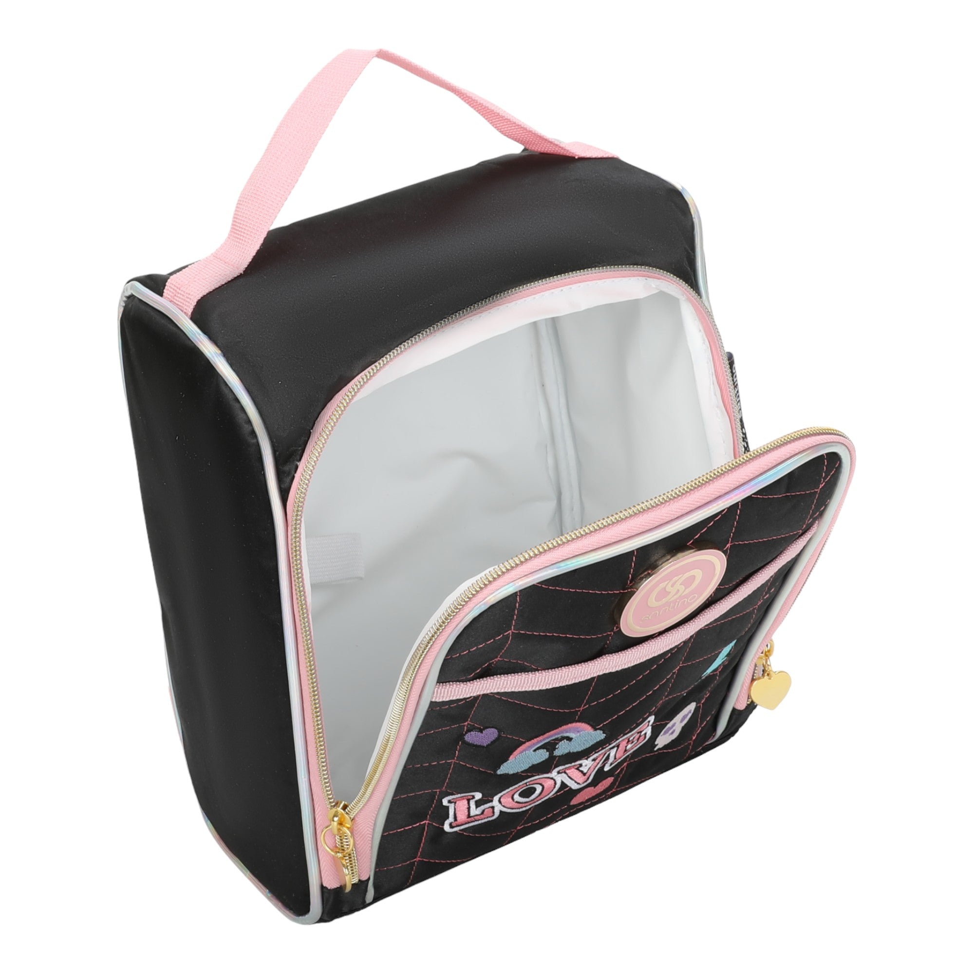 Sweet Girl Pop Style Lunch Box by Santino Pol SAL232U Black
