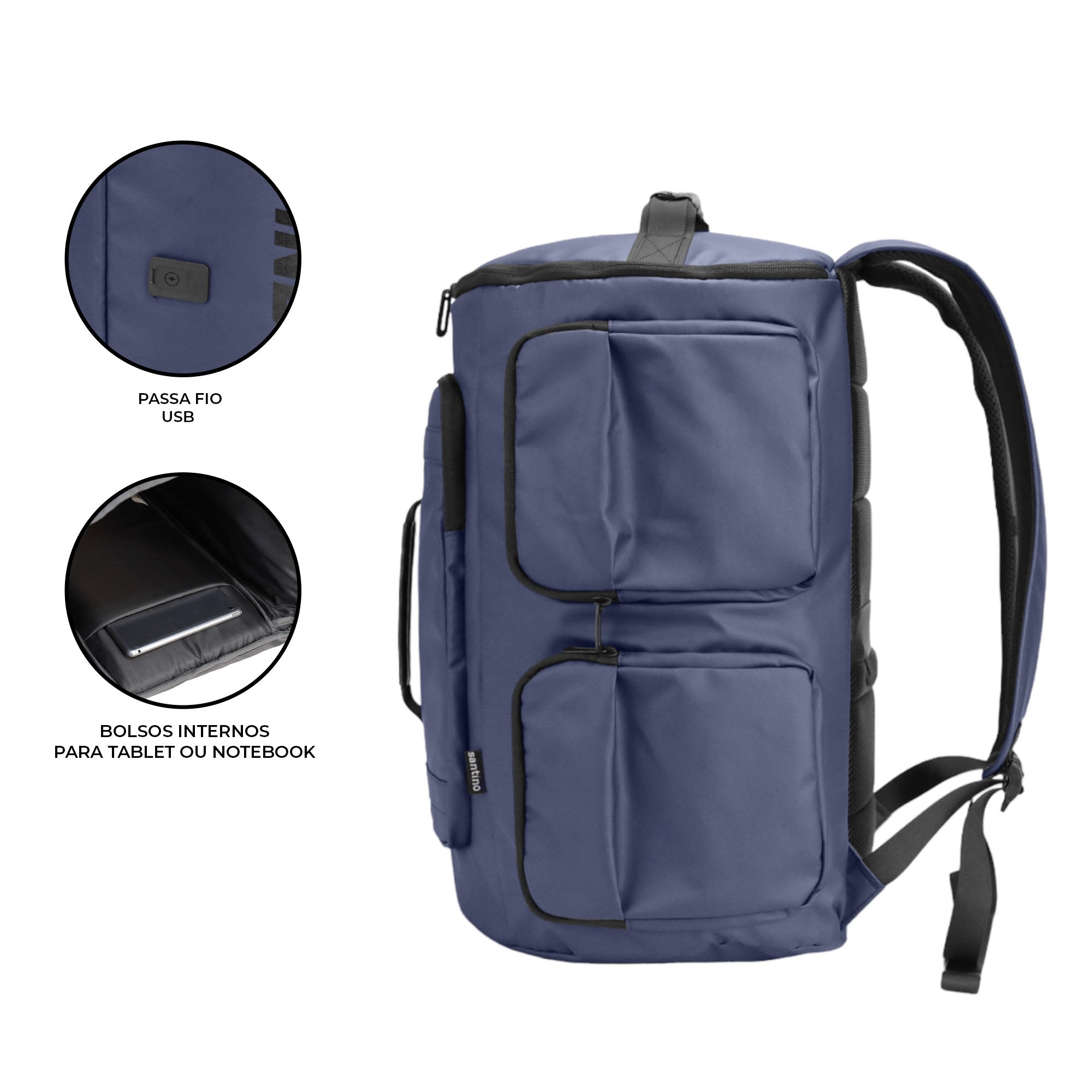 Camping Notebook Urban Strong Santino Blue SAN270U Backpack