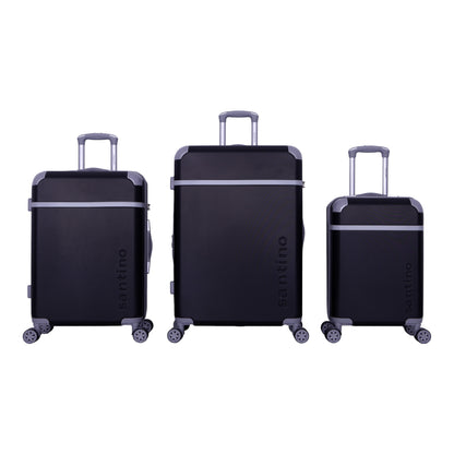 Santino SDV601J 3-Piece Long Beach Hardside Suitcase Set