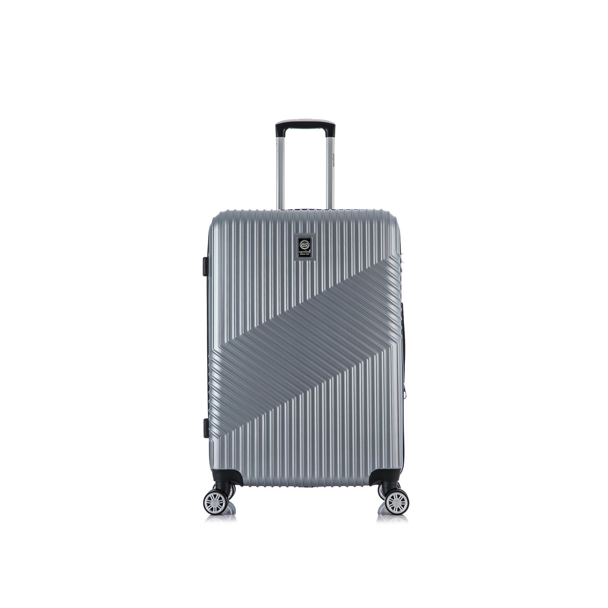 Santino Geometric 3-Piece Rigid 360° Luggage Set - SAV7003J