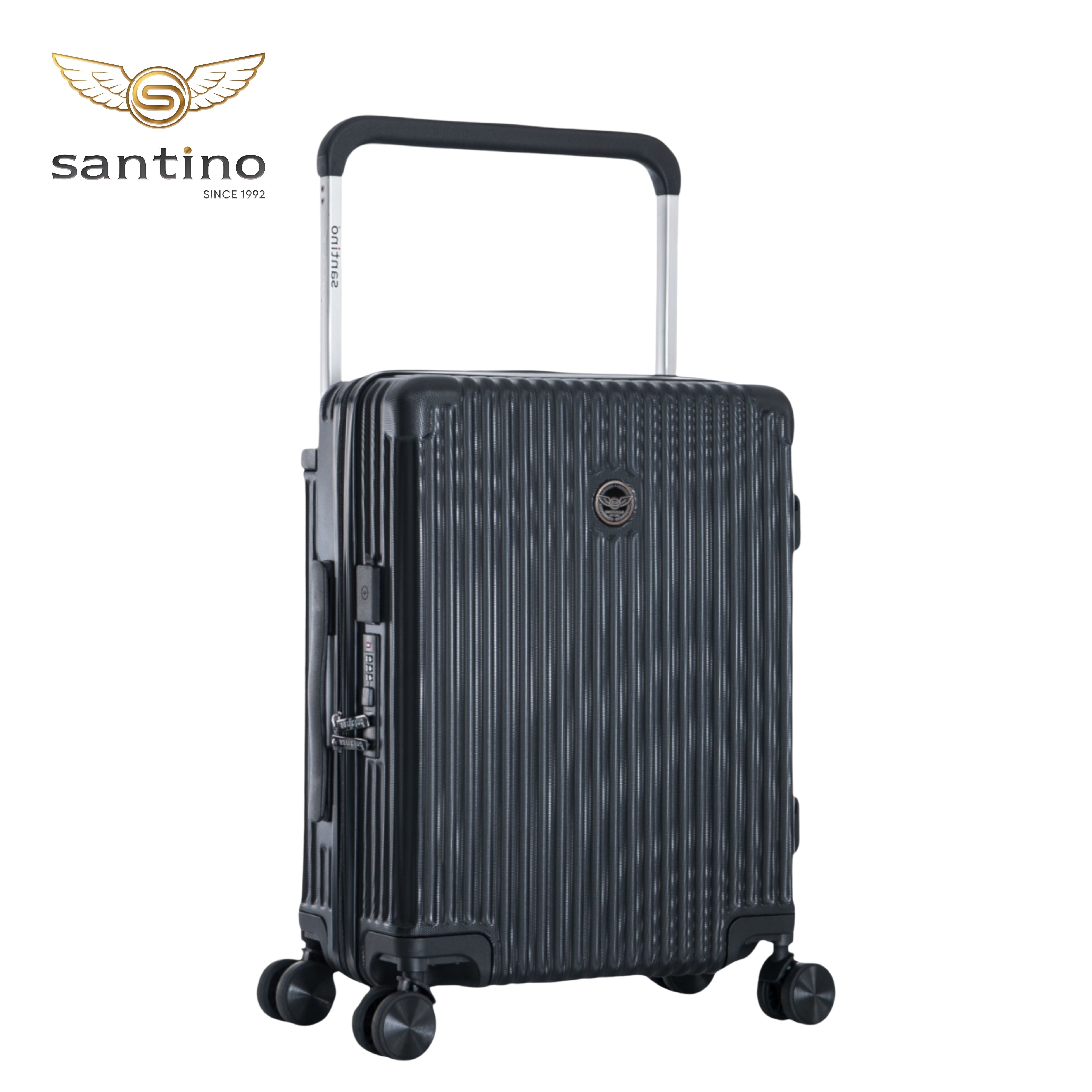 Cronos Rigid 360° Santino Carry-On Suitcase - ABEV701P - Black
