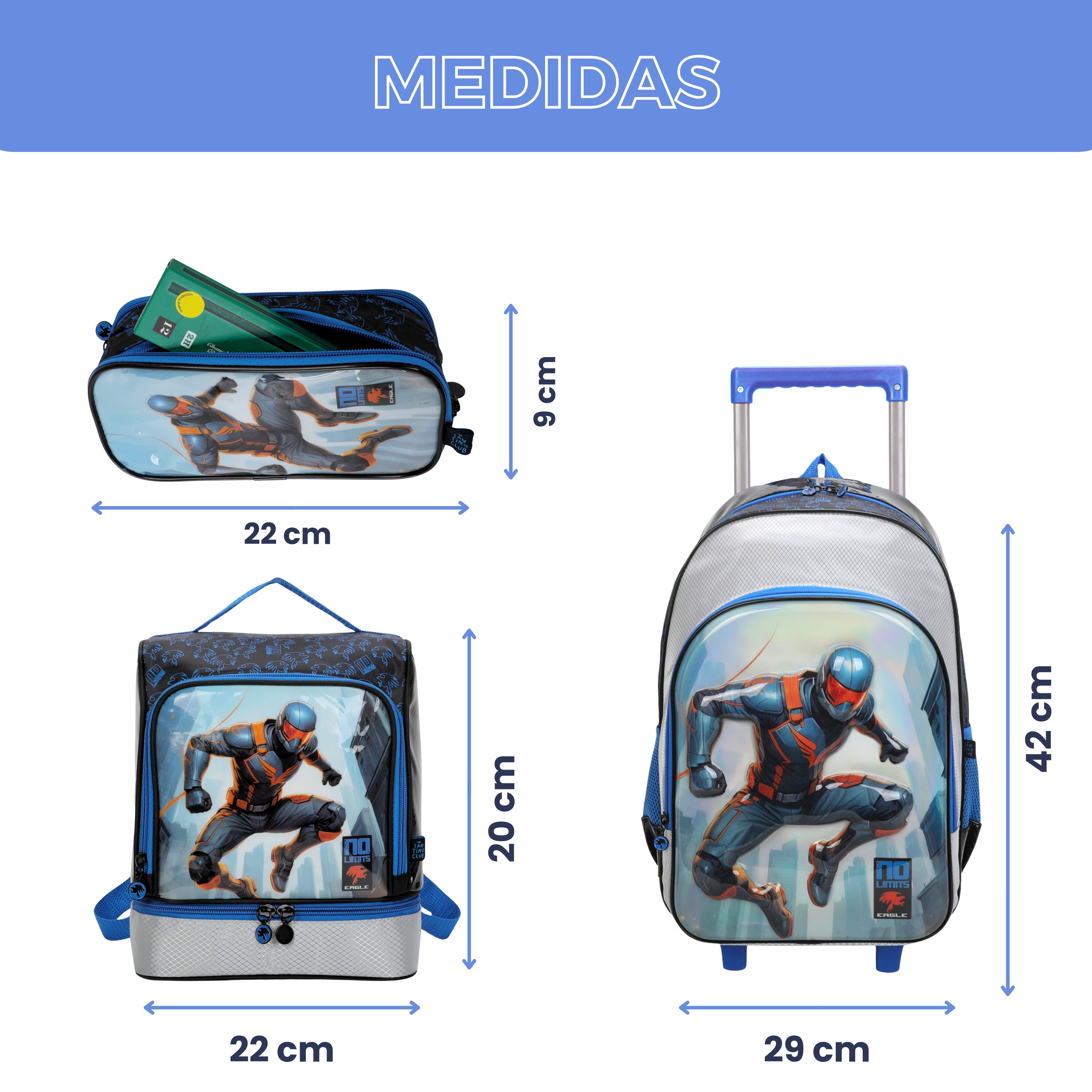 No Limits ManHero by Santino Kids Kit Blue Polyester NLK13U02